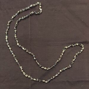 Elegant Black and Gold Beaded Necklace